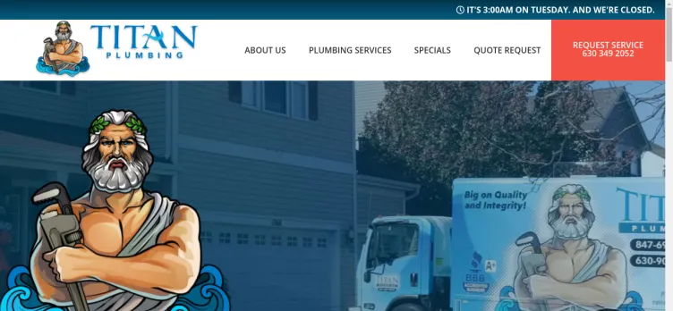 Screenshot Titan Plumbing & Drain Services