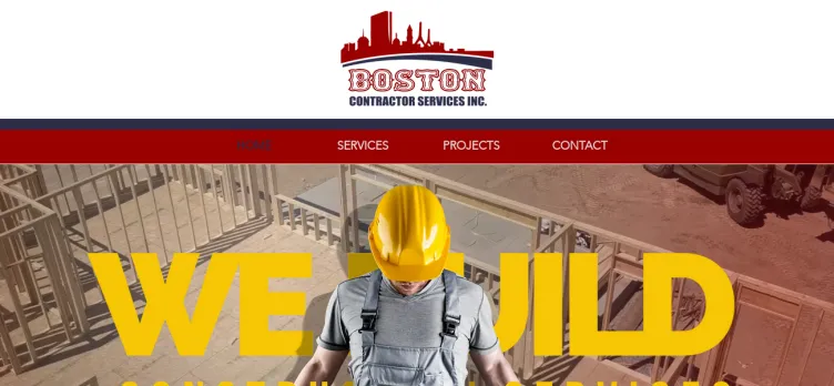 Screenshot Boston Contractor Services