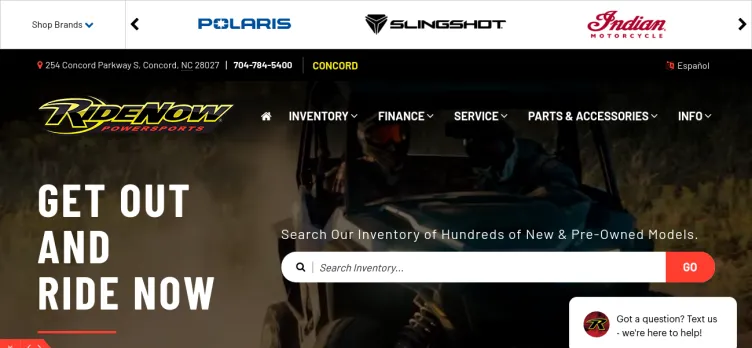 Screenshot RideNow Powersports Concord