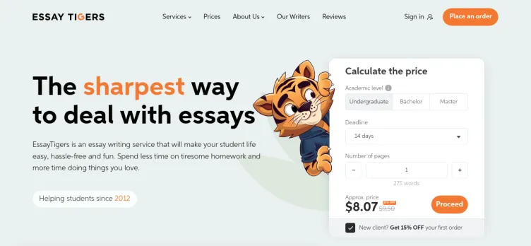 Screenshot Essay Tigers