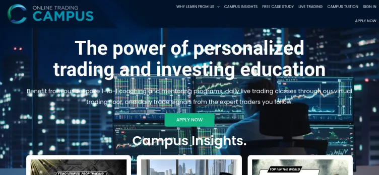 Screenshot Online Trading Campus