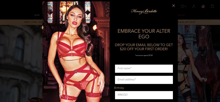 Screenshot Honey Birdette