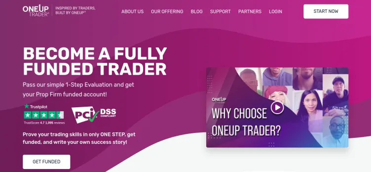 Screenshot OneUp Trader