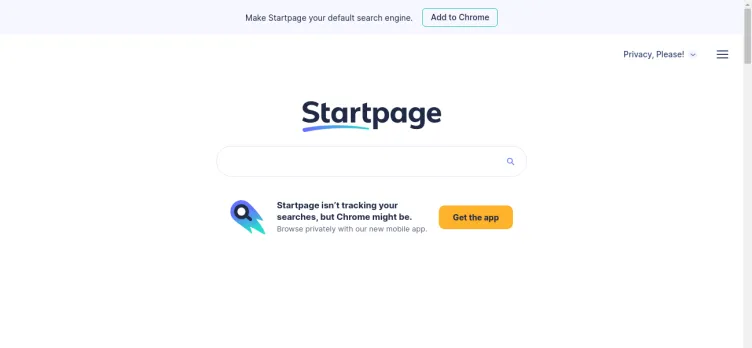 Screenshot Startpage