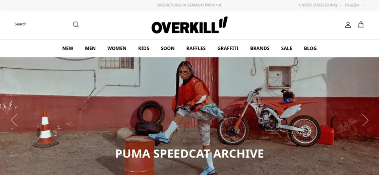 Screenshot overkillshop.com