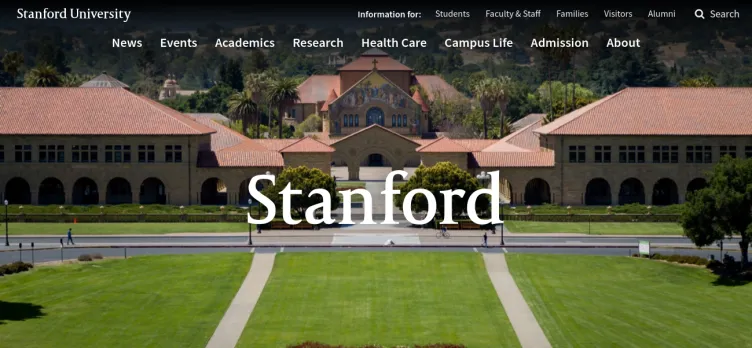 Screenshot Stanford University