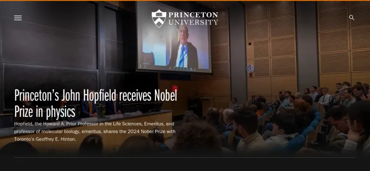 Screenshot Princeton University