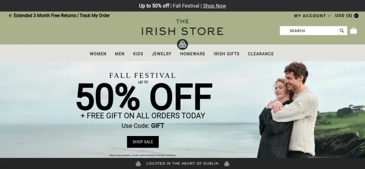 Screenshot The Irish Store