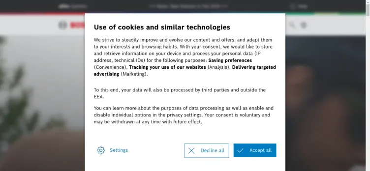 Screenshot Bosch eBike Systems