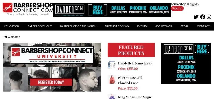 Screenshot Barbershop Connect