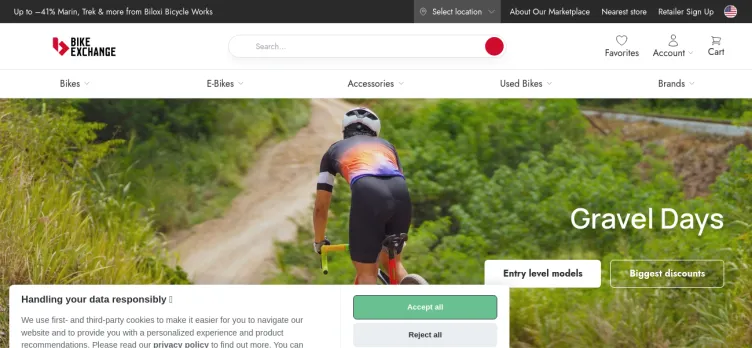 Screenshot BikeExchange