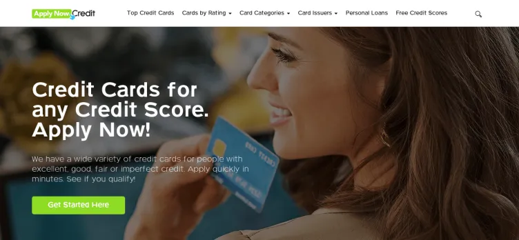 Screenshot ApplyNowCredit.com