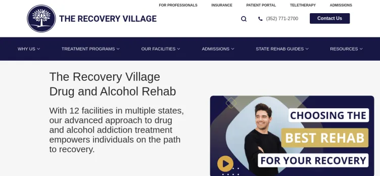 Screenshot The Recovery Village Drug and Alcohol Rehab