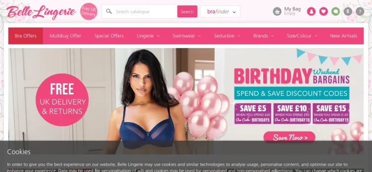 Screenshot Belle Lingerie