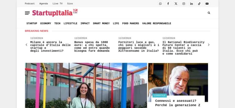 Screenshot StartupItalia