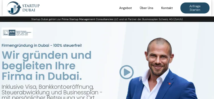 Screenshot STARTUP DUBAI