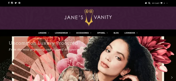 Screenshot JanesVanity.com