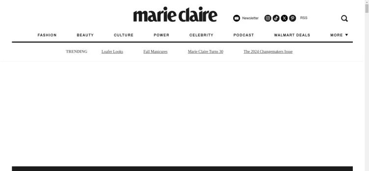 Screenshot MarieClaire.com