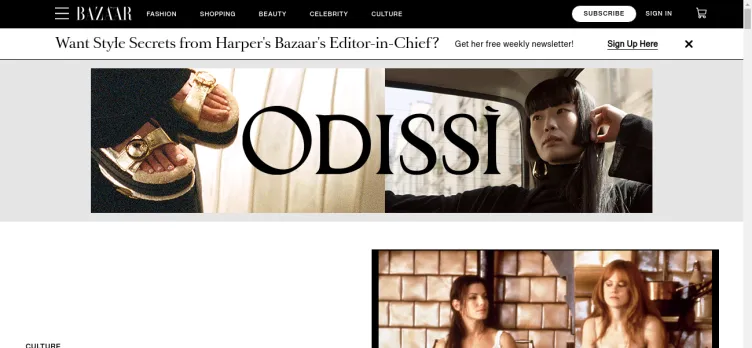 Screenshot HarpersBazaar.com