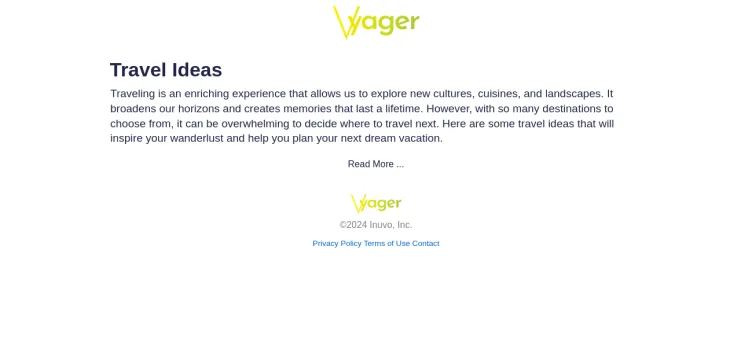 Screenshot Vyager.com