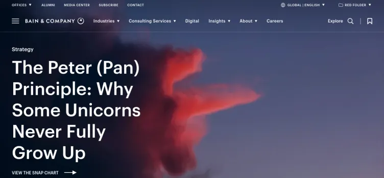 Screenshot Bain.com