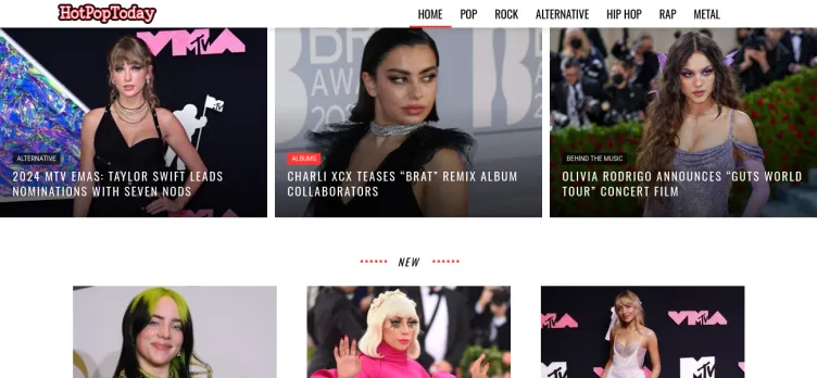 Screenshot hotpoptoday.com