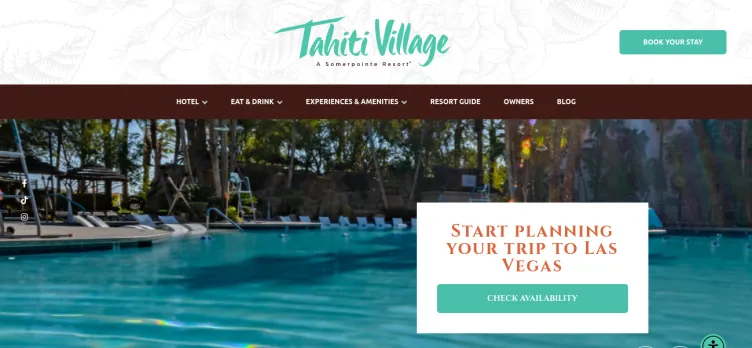 Screenshot TahitiVillage.com