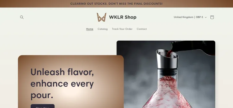 Screenshot WKLR Shop