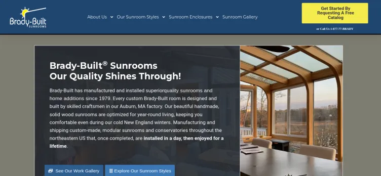 Screenshot SunroomsByBrady.com