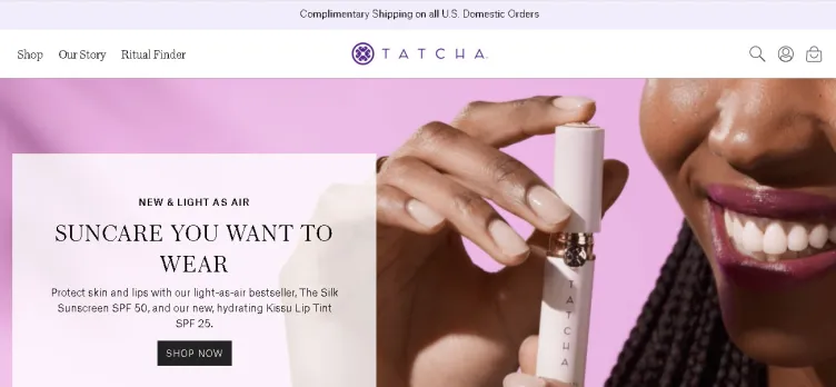 Screenshot Tatcha