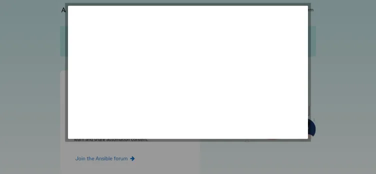 Screenshot Ansible.com
