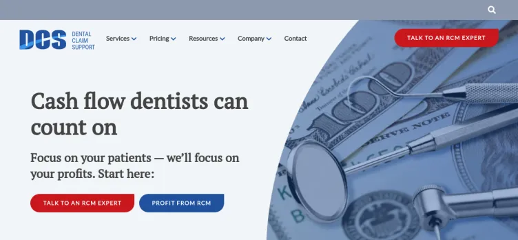 Screenshot DentalClaimSupport.com