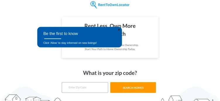 Screenshot Rent To Own Locator