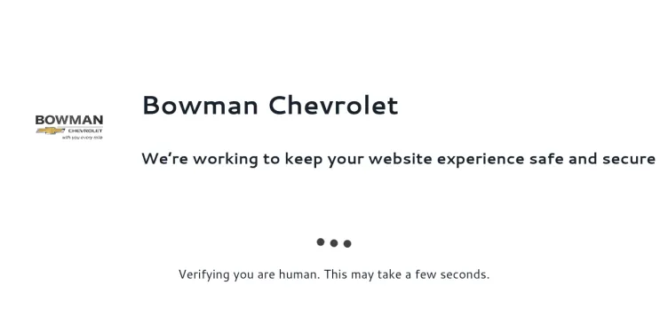 Screenshot BowmanChevy.com