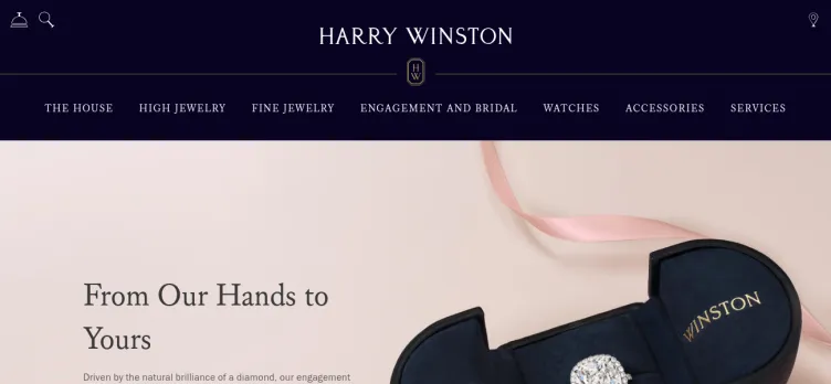 Screenshot Harry Winston