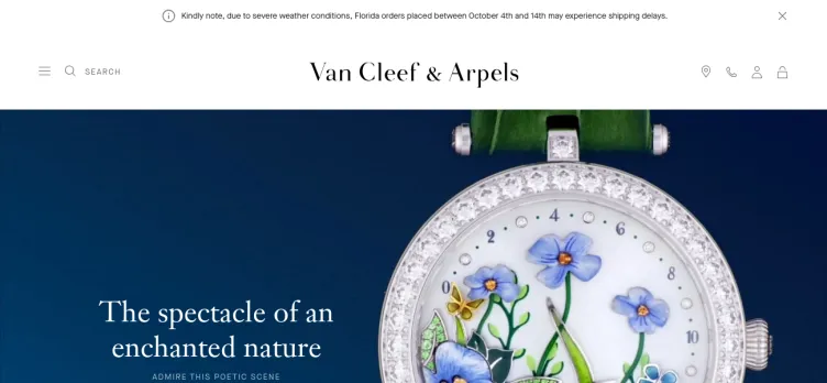 Screenshot VanCleefArpels.com