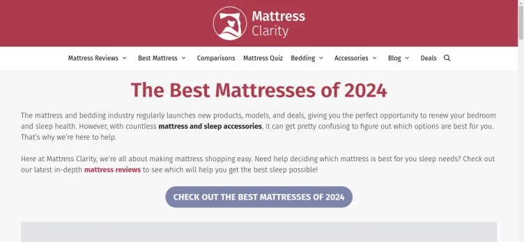 Screenshot Mattress Clarity