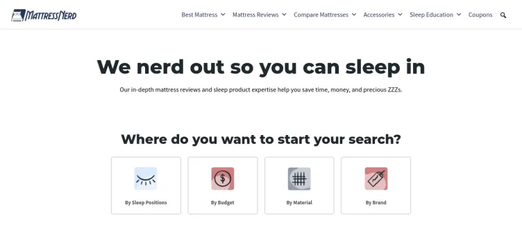 Screenshot Mattress Nerd