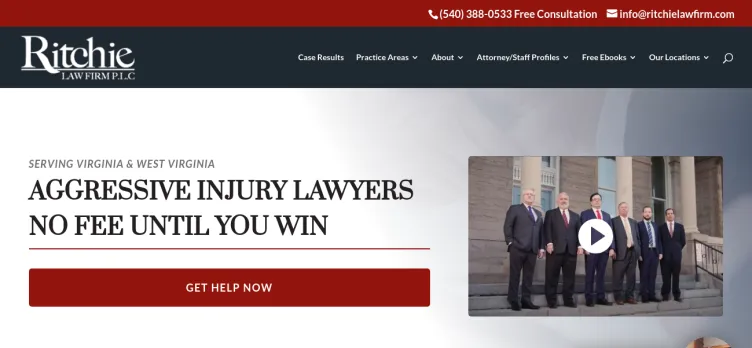 Screenshot Ritchie Law Firm