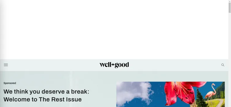 Screenshot WellAndGood.com