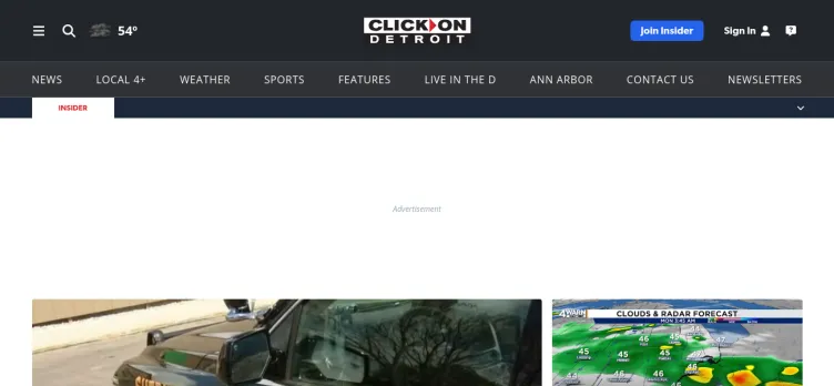 Screenshot ClickOnDetroit.com