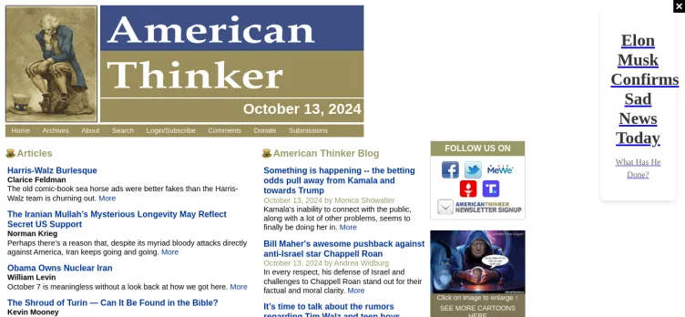 Screenshot American Thinker