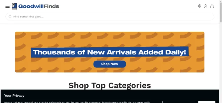 Screenshot GoodwillFinds.com