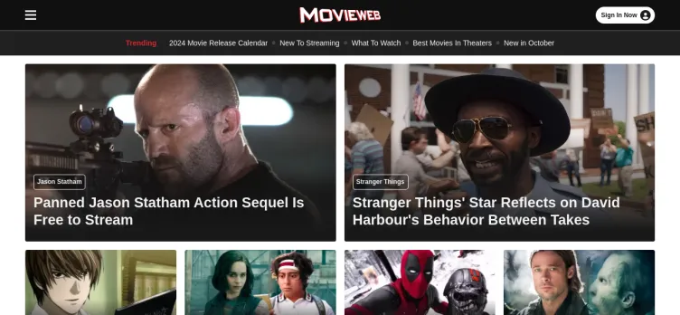 Screenshot MovieWeb