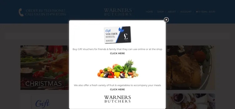 Screenshot WarnerMeats.com