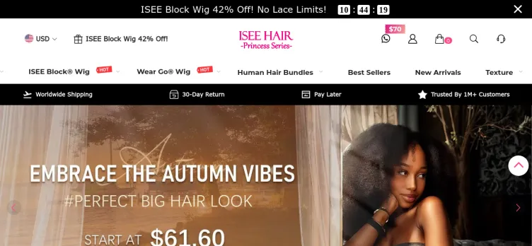 Screenshot ISeeHair.com