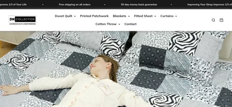 Screenshot DayNightBedding.co.uk