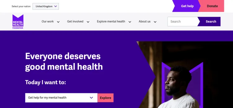 Screenshot MentalHealth.org.uk