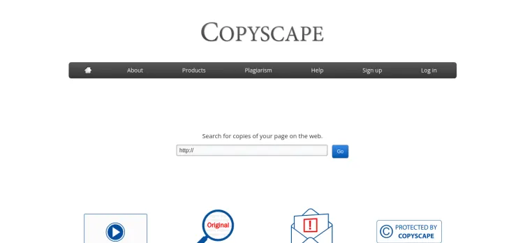 Screenshot Copyscape