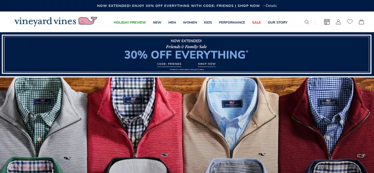 Screenshot Vineyard Vines